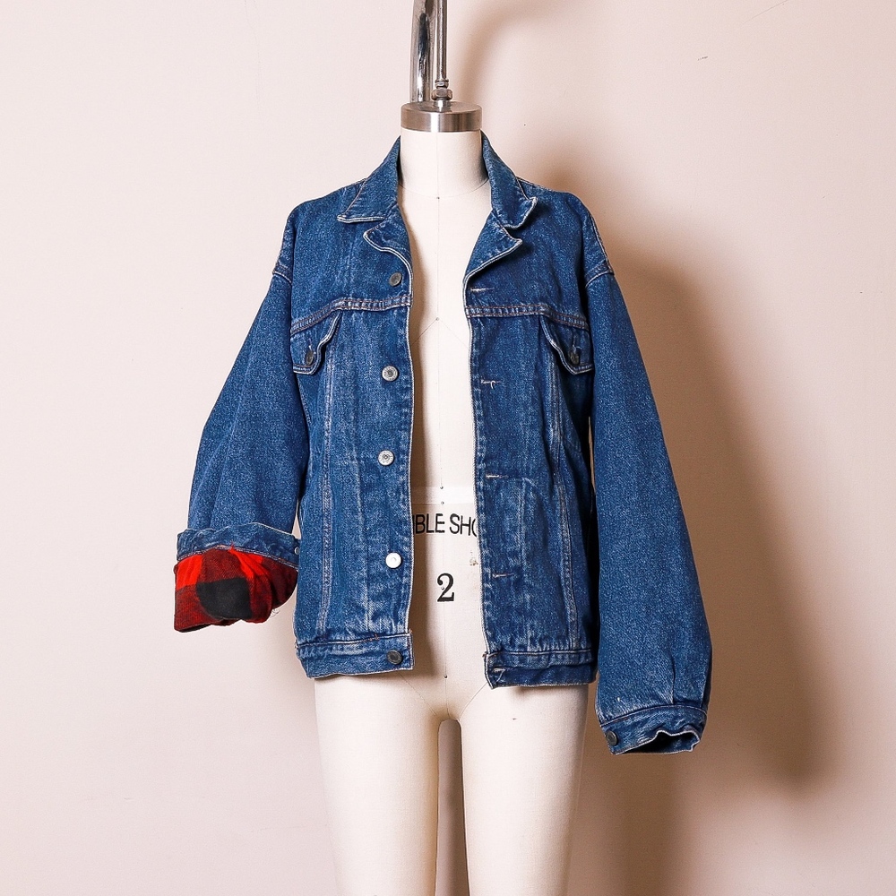 Vintage GAP flannel lined denim jacket